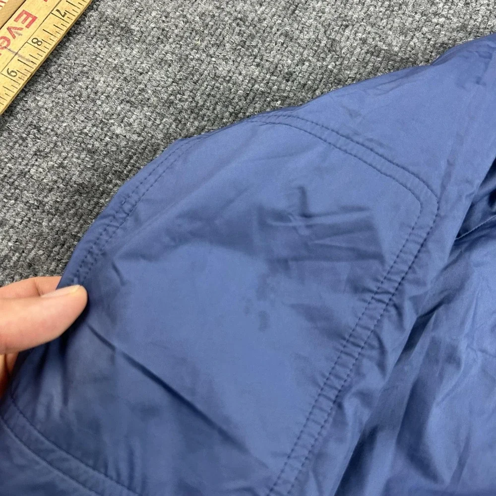 Patagonia Jacket Kids XL Blue Reversible Fleece Lined Zip Windbreaker